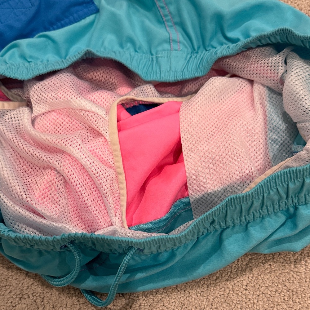 Vineyard Vines Pink, Blue & Teal Swim Shorts - Picture 4 of 5